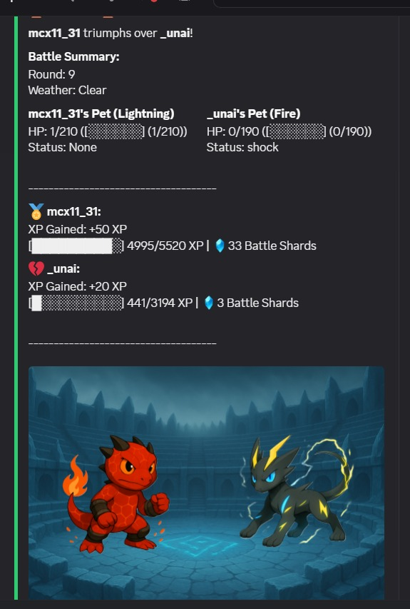 Barely made it out with 1 HP ⚡
GG to _unai, that was intense 🔥
Grateful for the win and the shards 🙏
On to the next 💎
@theDungeonbound