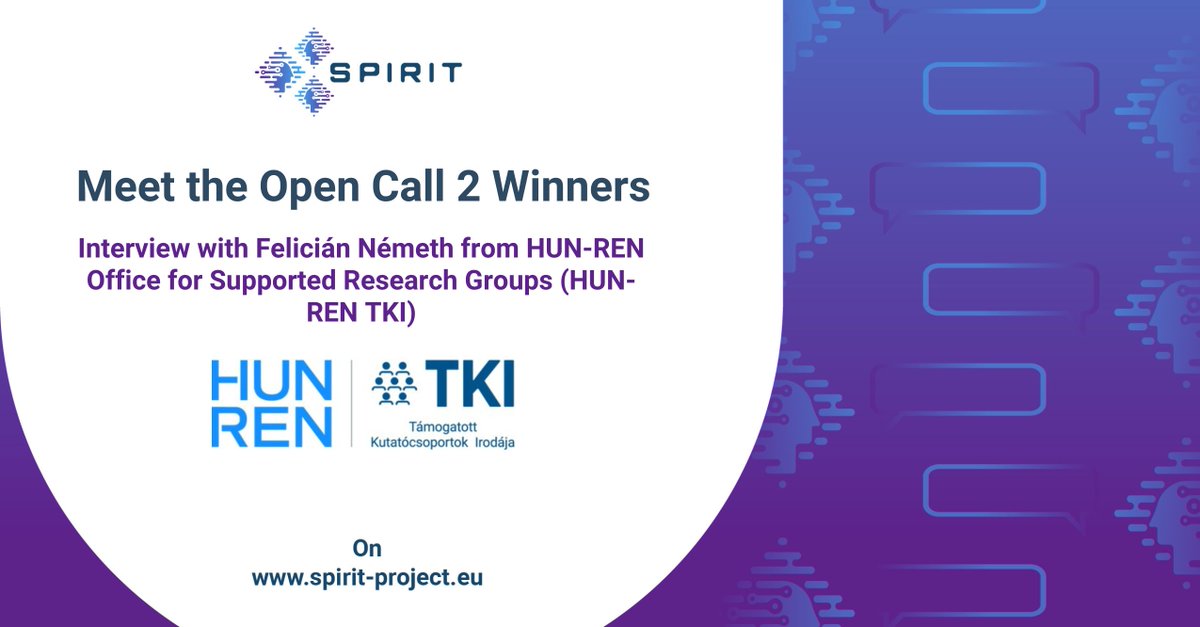 🌐 Our interview series with the SPIRIT Open Call 2 winners continues!

Today, we spotlight Felicián Németh from HUN-REN TKI and the winning project: QUIC to Enhance SPIRIT’s Telepresence (QUEST)

👉 Read the interview: spirit-project.eu/2025/06/02/spi…