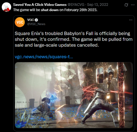 Saved You A Click Video Games tweet media