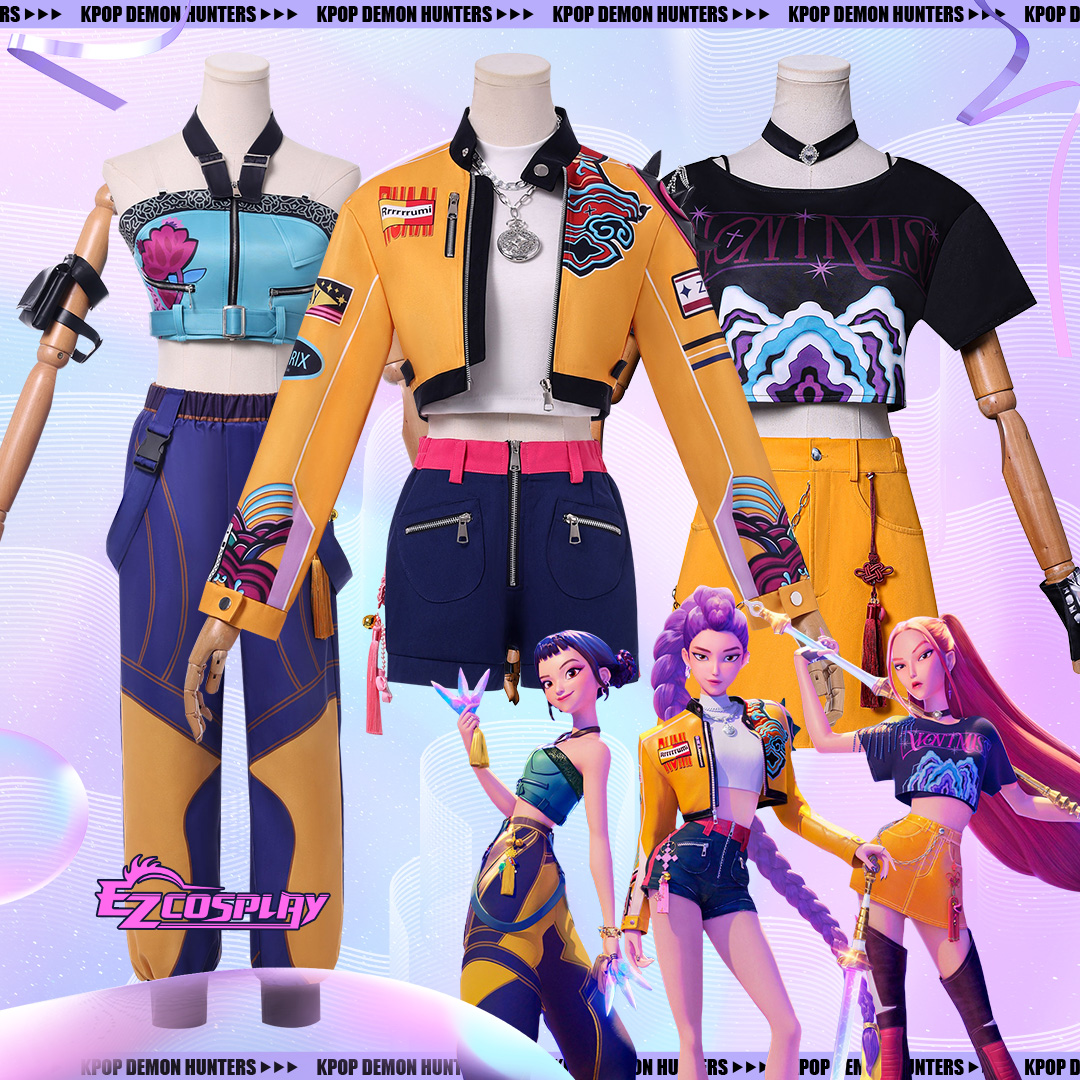 ezcosplay_com's tweet image. ✨Huntrix don't miss! How it's done, done, done ~🤘🎤
🔥All "How It's Done" costumes for #Huntrix are here now!
Who's your bias for this era? 👀
#KpopDemonHunters #kpop #ezcosplay #cosplay #cosplaygirl #cosplaycostume #zoeycosplay #rumicosplay #miracosplay