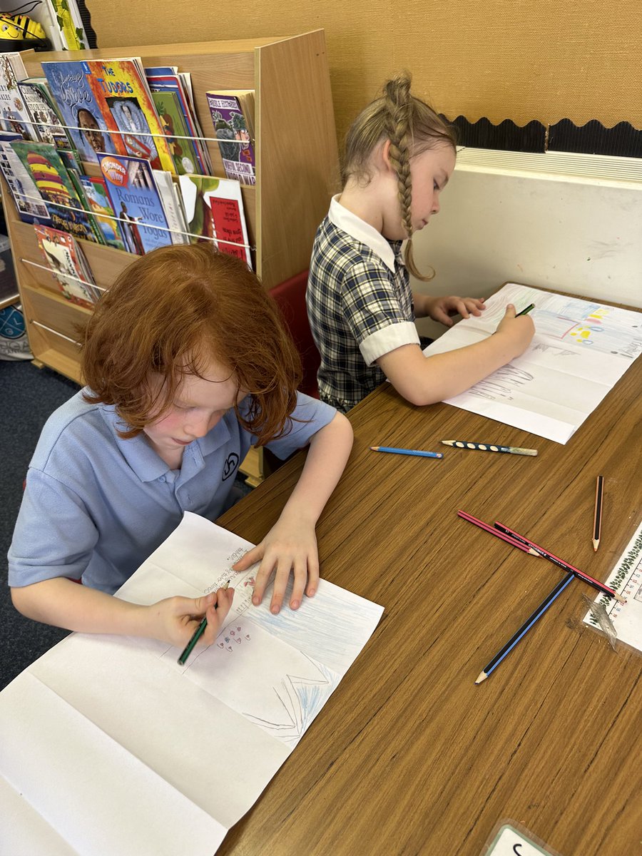 This morning 1M read ‘The Path’ by Bob Staake and spent some time thinking about the wonderful year we have had together. We created our own paths and discussed the things we enjoyed, found tricky, what we are proud of and looked forward to the next academic year. Well done 1M!