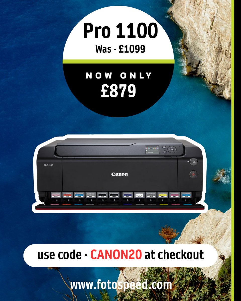 Fotospeed's tweet photo. ๐ฅ 20% OFF Canon PRO printers!
๐ธ PRO-1100, PRO-310 & PRO-200S
๐ FREE Fotospeed A4 Test Pack worth ยฃ15 with every printer!
Level up your print gameโwhile this deal lasts!
๐ https://t.co/alQxb0HneN
#Canon #PrinterDeal #PhotographyGear #Fotospeed #ProPrints https://t.co/fmPgFLiLJm