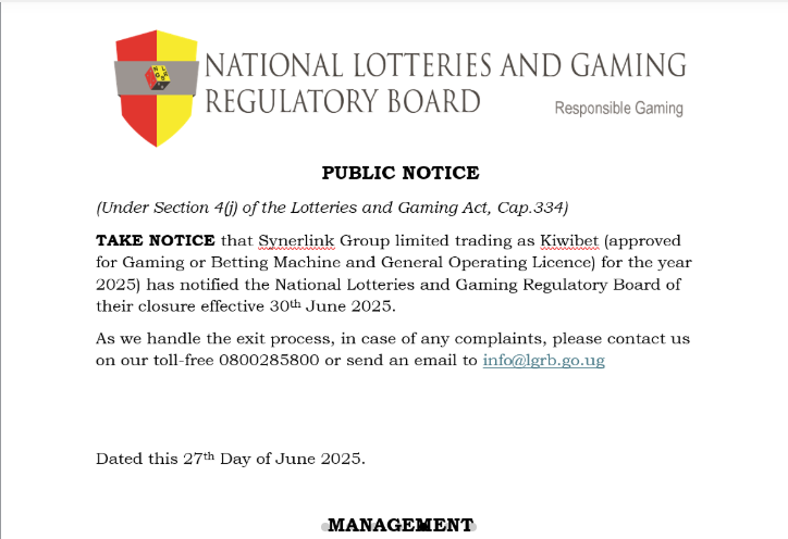 National Lotteries and Gaming Regulatory Board tweet media