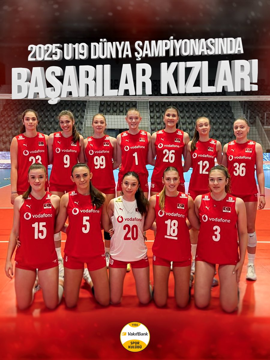 🇹🇷 19 Yaş Altı Kadın Voleybol Milli Takımımız, Dünya Şampiyonası'nda ilk maçına bugün çıkıyor. 

Milli takım kadrosunda yer alan oyuncularımız Aylin Uysalcan, Begüm Kaçmaz, Güz Özerol, Melis Başaran ve Selin Yener'i tebrik eder, milli takımımıza başarılar dileriz. ❤️🤍