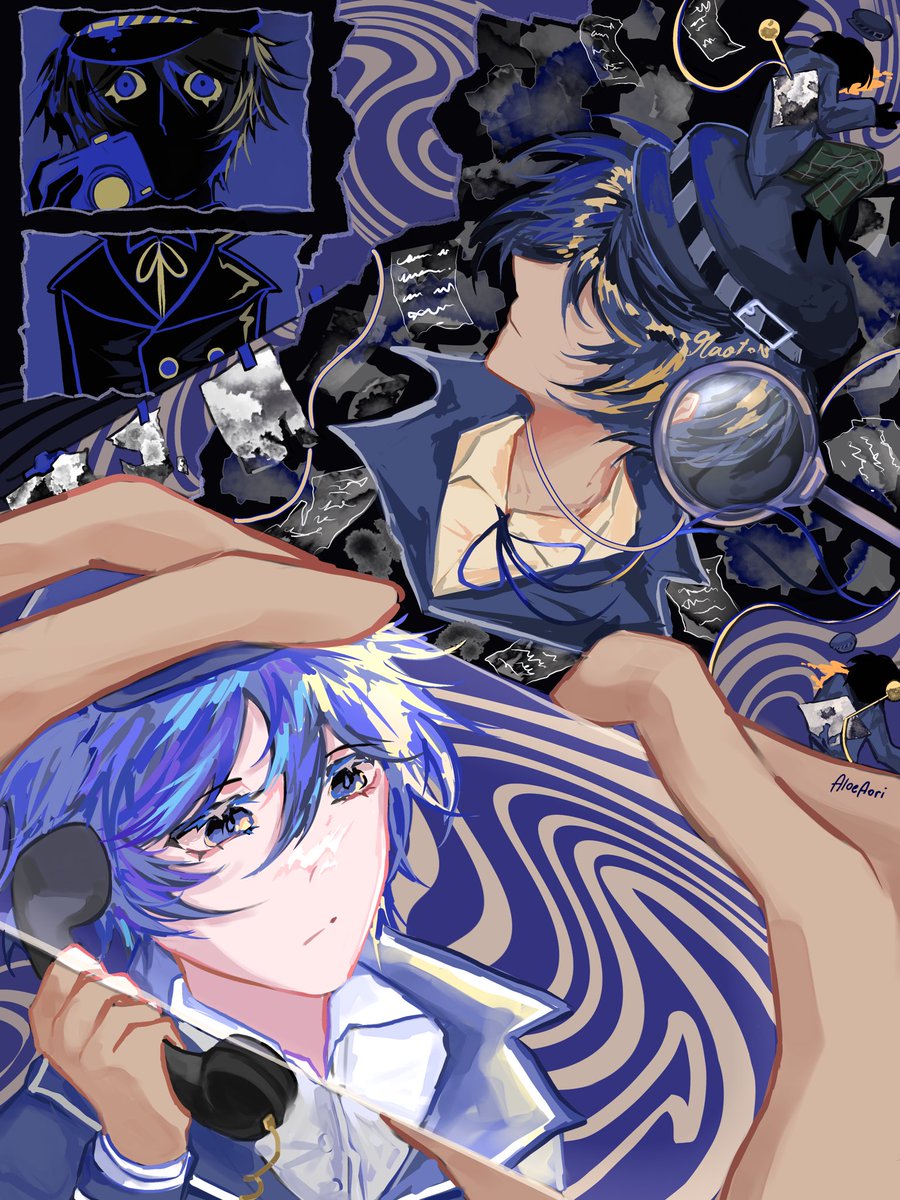 aloeaori's tweet image. compile of naoto #persona4
