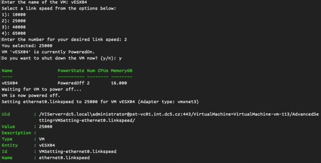 aleadmin's tweet photo. vNIC Speed Management with powershell (PowerCLI) – Stanislav Musil – VPXD blog https://t.co/8AN0QQzp9q https://t.co/AM7i4ssPr3