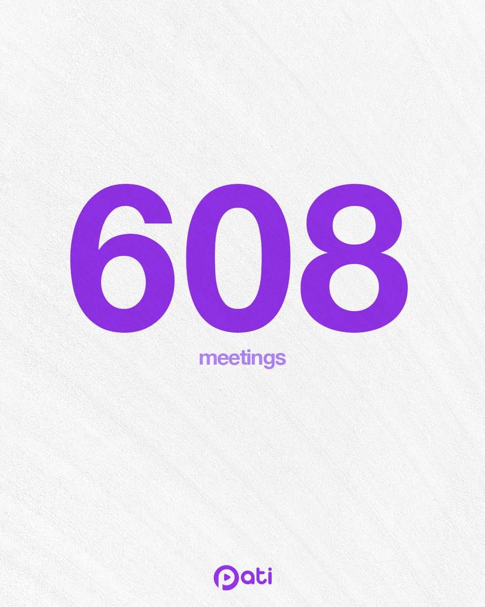 patiplayglobal's tweet photo. 608 meetings
Most of them could’ve been an email.
But hey, the snacks were good.

#patiplay #worldcinema https://t.co/pjkJfKjd72