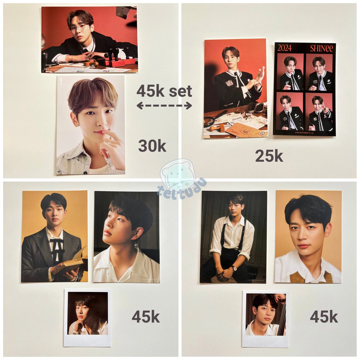 want to sell aab shinee season’s greetings✨

📝 available:
• key set sg24 (a4 poster, 4 cut photo, postcard)
• onew photopack sg22
• minho photopack sg22
🍊(+ admin): id.shp.ee/gKdHzx8

t. wts wtb lfb jual ina jinki kibum posca polaroid pola sg 22 2022 24 2024