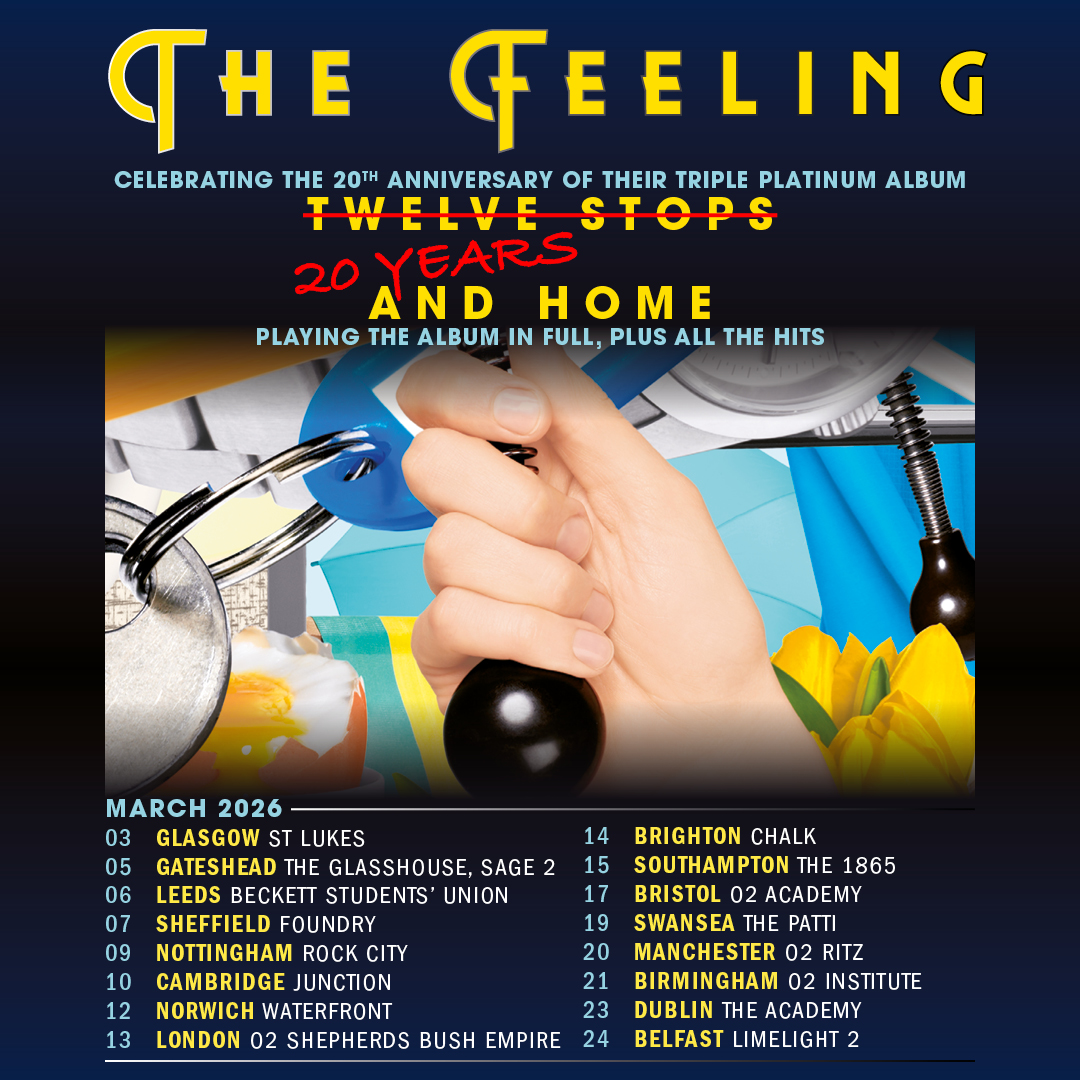 O2 Ritz Manchester (@o2ritzmanc) on Twitter photo .<a href="/thefeeling/">The Feeling</a> head to #O2RitzManchester on Fri 20 Mar celebrating the 20th anniversary of their triple platinum album 'Twelve Stops & Home' 🙌
Priority tickets available now via; amg-venues.com/rw3P50WjtXl .<a href="/thefeeling/">The Feeling</a> head to #O2RitzManchester on Fri 20 Mar celebrating the 20th anniversary of their triple platinum album 'Twelve Stops & Home' 🙌
Priority tickets available now via; amg-venues.com/rw3P50WjtXl