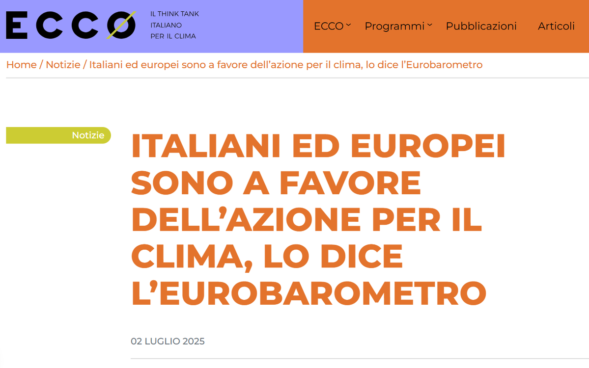 Da una parte i cittadini percepiscono la crisi climatica come un problema grave, ritengono che investire nella transizione sia un’azione fondamentale per mitigare gli impatti climatici, e vedono nei governi nazionali i principali attori deputati ad attuare le azioni necessarie…