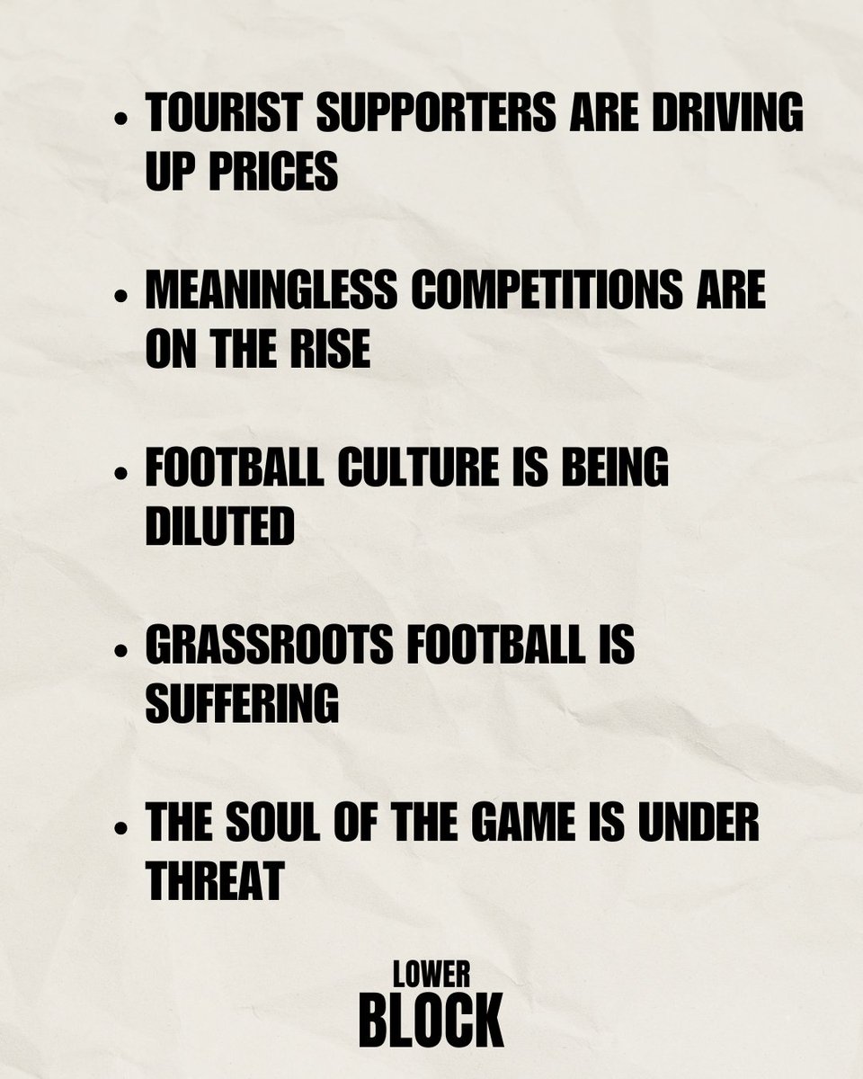Enough is enough. A rant / thread ⬇️

#lowerblock #foobtallculture #notofootballtourism