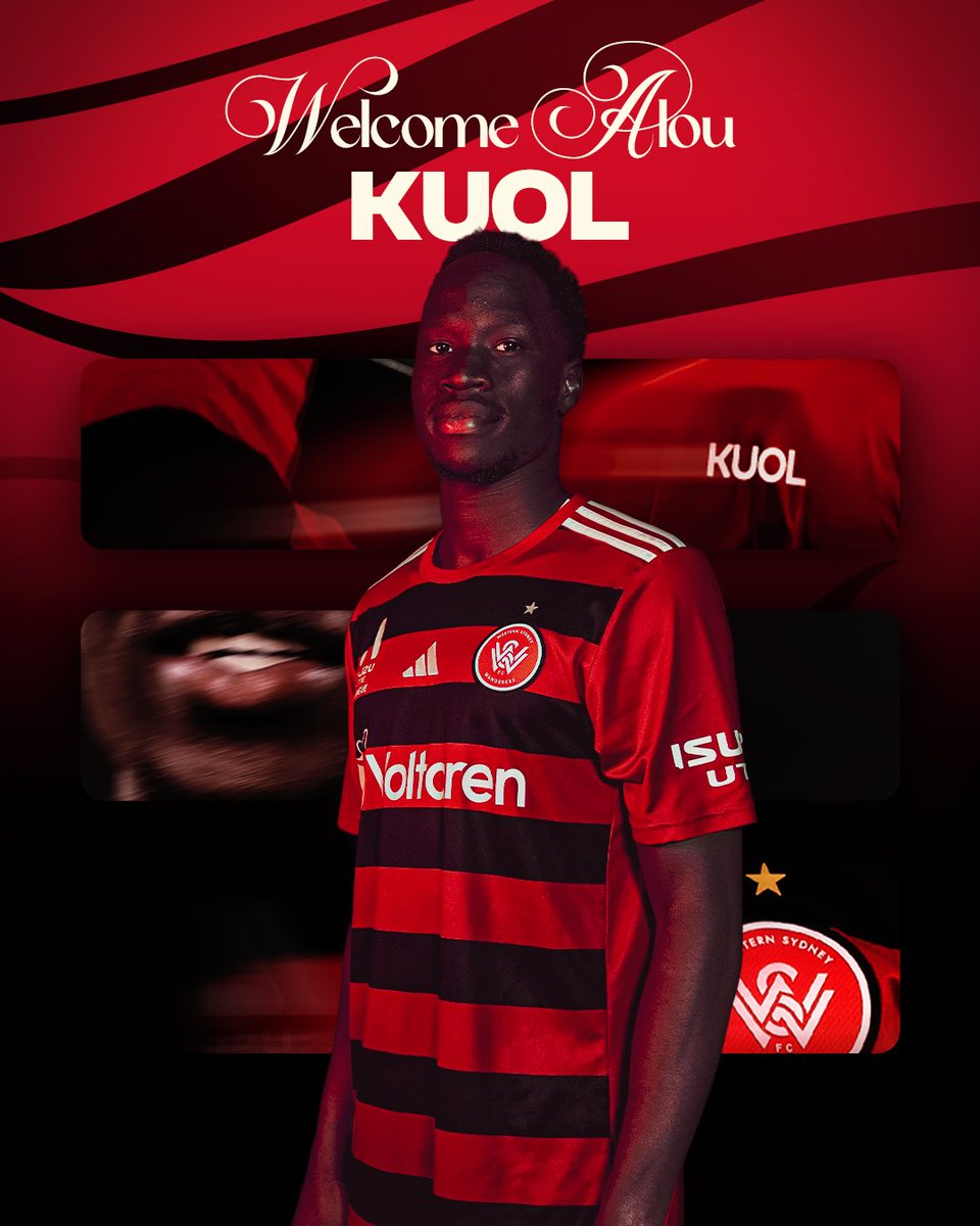 📝 Welcome Alou Kuol!

We have tonight confirmed the signing of forward Alou Kuol for the 2025/26 Isuzu UTE A-League season: wsw.football/3Iaci7E #WSW