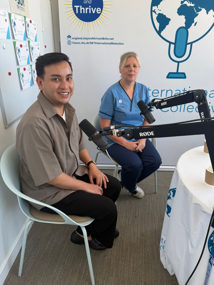 International Care Collective Podcast (@iccpod) on Twitter photo We were #thrilled to be joined my <a href="/IamMarkD/">Mark Doblas</a> and Victoria from <a href="/stayandthrive/">#StayAndThrive</a> to record their episode for the #podcast on Monday
Great insights into the work #stayandthrive do support staff from overseas.
#Internationalrecruitment #retention #pastoralsupport #NHS We were #thrilled to be joined my <a href="/IamMarkD/">Mark Doblas</a> and Victoria from <a href="/stayandthrive/">#StayAndThrive</a> to record their episode for the #podcast on Monday
Great insights into the work #stayandthrive do support staff from overseas.
#Internationalrecruitment #retention #pastoralsupport #NHS