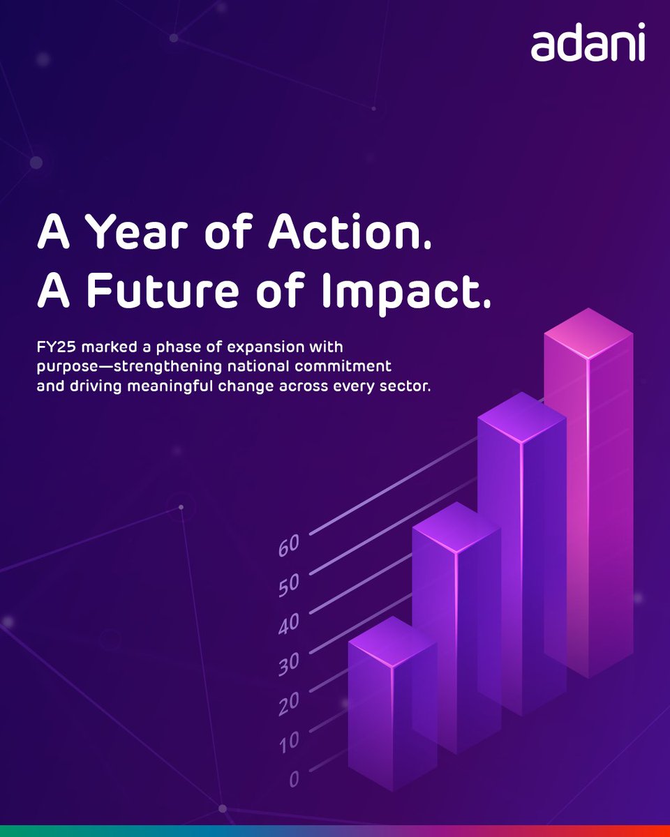 AdaniOnline's tweet image. Over the past year, the Adani Group has reinforced its commitment to building critical capabilities for India’s long-term progress. With strategic platforms designed for scale, resilience, and national impact, the Adani Group continues to lead transformation across key sectors,…