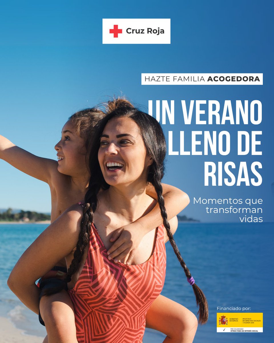 Un verano acogedor incluye…

✔️Una sombrilla llena de cariño
✔️Risas bajo el sol
✔️Una mochila con comprensión
✔️Y, sobre todo, un hogar que acoge

👉 Este verano, abre tu corazón. Infórmate sobre el acogimiento familiar.