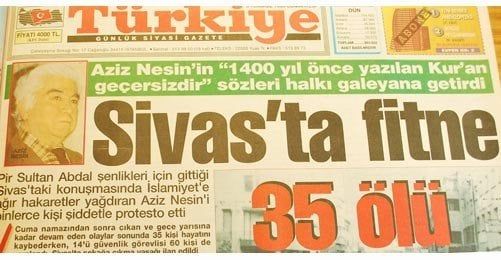 #bianetArşiv #unutMADIMAKaklımda | Gazetelerde ''Madımak'' 

👉 Hürriyet, Milliyet, Sabah, Tercüman, Meydan, Türkiye ve Özgür Gündem gazetelerin 3 Temmuz 1993 manşetleri...

buff.ly/2r3up0M