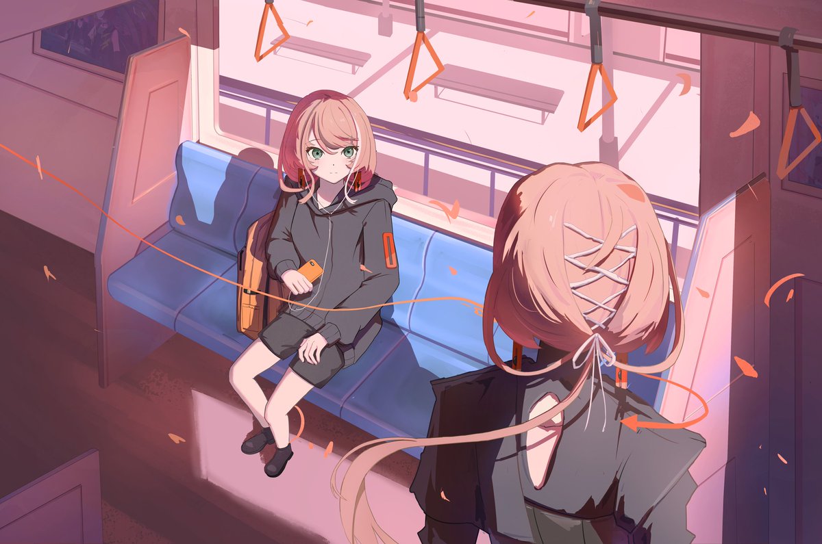 #神椿
#明透あーと
新画是根据虚言绘画的二创
如果喜欢请给个赞吧，我会继续绘画的。非常感谢。