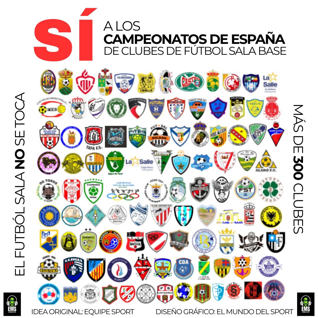 Rayo Majadahonda Fútbol Sala (@rmajadahondafs) on Twitter photo LOS CAMPEONATOS DE ESPAÑA DE CLUBES BASE DE FUTSAL 👇
DEBEN INCLUIRSE EN LOS CALENDARIOS OFICIALES DE COMPETICIÓN 25-26 DE
<a href="/rfef/">RFEF</a> <a href="/FutSalRFEF/">Futsal RFEF</a> 👇
EXIGENCIA OBLIGATORIA DE LOS
MÁS DE LOS 400 CLUBES FIRMANTES.
NO QUEREMOS SOLO PALABRAS <a href="/RafaLouzan/">Rafael Louzán Abal</a>
#SOSFUTSAL LOS CAMPEONATOS DE ESPAÑA DE CLUBES BASE DE FUTSAL 👇
DEBEN INCLUIRSE EN LOS CALENDARIOS OFICIALES DE COMPETICIÓN 25-26 DE
<a href="/rfef/">RFEF</a> <a href="/FutSalRFEF/">Futsal RFEF</a> 👇
EXIGENCIA OBLIGATORIA DE LOS
MÁS DE LOS 400 CLUBES FIRMANTES.
NO QUEREMOS SOLO PALABRAS <a href="/RafaLouzan/">Rafael Louzán Abal</a>
#SOSFUTSAL