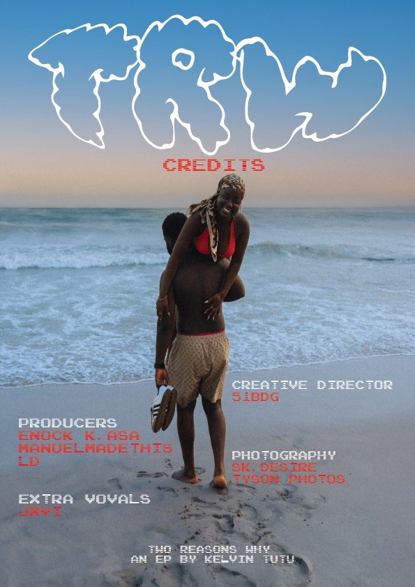 1KelvinTutu's tweet photo. It’s being a minute, but I’m back with my debut Capsule, “Two Reasons Why(TRW)” coming out tomorrow. Excited to finally share the cover of the capsule with you guys. 

Big love and respect to all creatives who helped to bring this body of work to life. I’m excited for this one❤️ https://t.co/oZTb5tO7fM