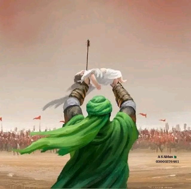 کربلا میں سب سے بھاری لاشہ چھ ماہ کے شیر خوار جناب علی اصغرؑ کا تھا جسے صرف حسینؑ کا صبر ہی اٹھا سکتا تھا۔💔🥹🖤