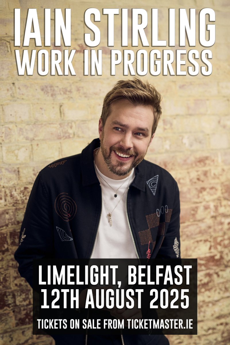 Limelight Belfast (@limelightni) on Twitter photo BAFTA Award-winning comedian Iain Stirling (<a href="/IainDoesJokes/">Iain Stirling - new show RELEVANT on sale now!</a>) brings his work in progress show to The Limelight, Belfast on 12th August! 🎭
Tickets on sale NOW >> tinyurl.com/IainStirlingLL BAFTA Award-winning comedian Iain Stirling (<a href="/IainDoesJokes/">Iain Stirling - new show RELEVANT on sale now!</a>) brings his work in progress show to The Limelight, Belfast on 12th August! 🎭
Tickets on sale NOW >> tinyurl.com/IainStirlingLL