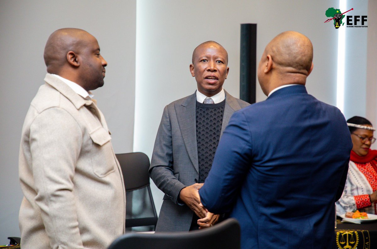 Economic Freedom Fighters (@effsouthafrica) on Twitter photo ♦️In Pictures♦️
The EFF President and Commander-in-Chief, <a href="/Julius_S_Malema/">Julius Sello Malema</a>, is in attendance at the Judicial Service Commission (JSC) interviews, serving as both a Member of Parliament and a Commissioner on the JSC.
Today’s proceedings focus on the appointment of the next ♦️In Pictures♦️
The EFF President and Commander-in-Chief, <a href="/Julius_S_Malema/">Julius Sello Malema</a>, is in attendance at the Judicial Service Commission (JSC) interviews, serving as both a Member of Parliament and a Commissioner on the JSC.
Today’s proceedings focus on the appointment of the next