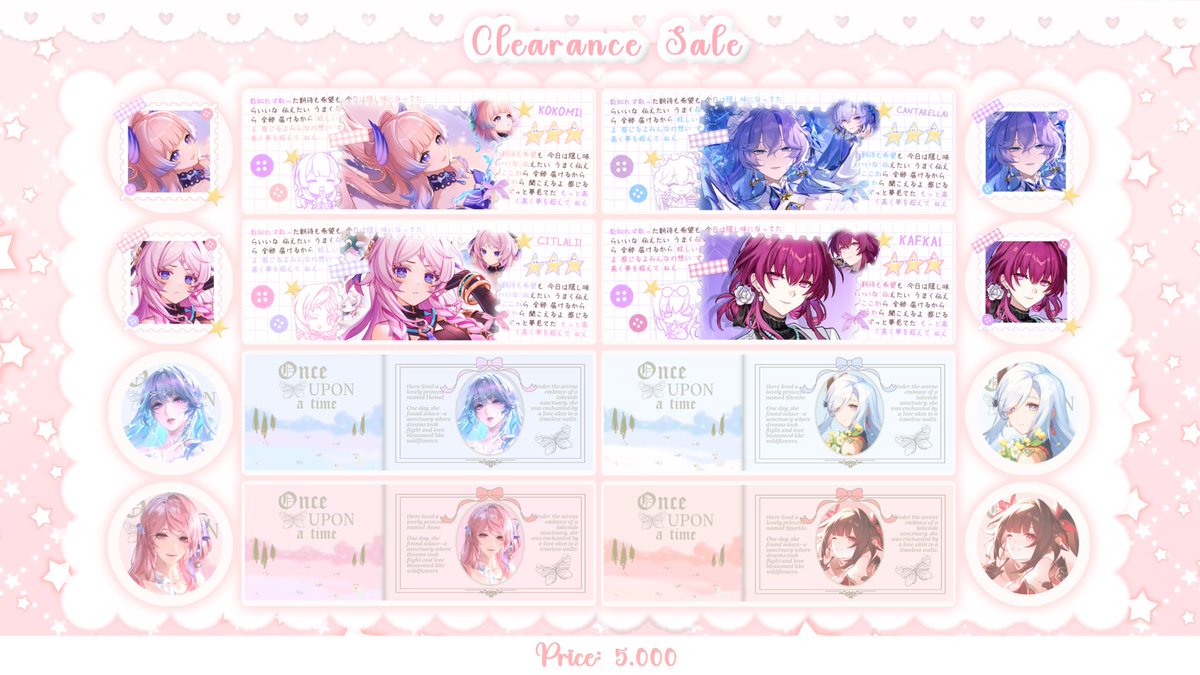 starryamour's tweet photo. Any interactions will be appreciated. 🤍

Haloo aku ada clearance sale dengan price masing-masing 5k! Bisa di take sekarang lewat dm dengan menyebutkan nomor yang ada di ALT. Qris only. Mari jajan <3

[#zonaba #zonauang #zonajajan] 🛍️ https://t.co/BmHY51hoSD