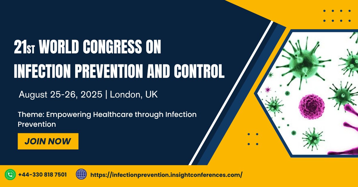 johnwil07208867's tweet image. 📢FINAL CALL! #Abstractsubmissions and attendee registrations for #InfectionPrevention2025 are about to close. Don&apos;t miss the #opportunity to join professionals from around the world
Book your slot now: cutt.ly/frbifPXb
#InfectionControl #Healthcare #PublicHealth #Research