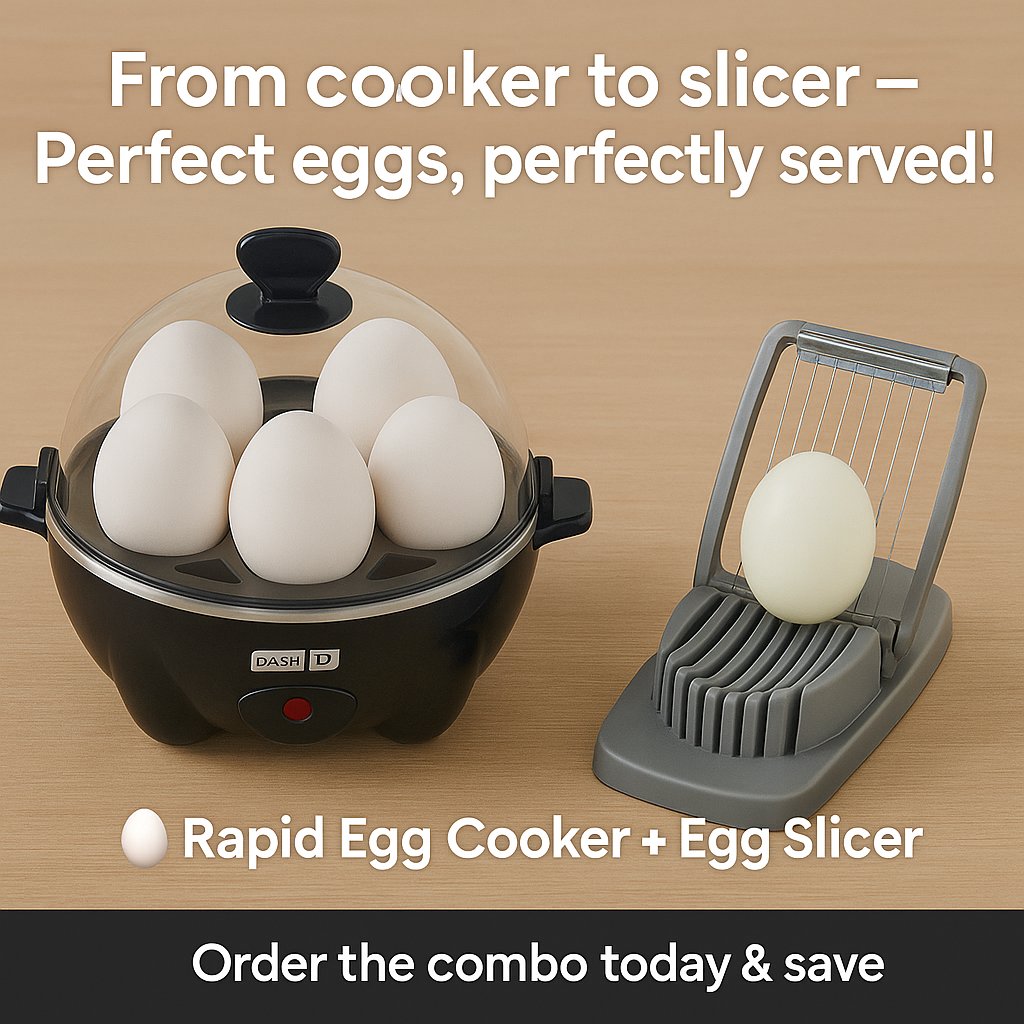 AlBuk19447's tweet image. 🥚 Cook them with ease. Slice them with style.
This Egg Slicer pairs perfectly with your Rapid Egg Cooker for the ultimate breakfast combo.

👉amzn.to/44bX8Ym, amzn.to/3GuUSCa
📩 DM now to grab both!

#EggSlicer #EggCooker #BreakfastDoneRight #KitchenGadgets