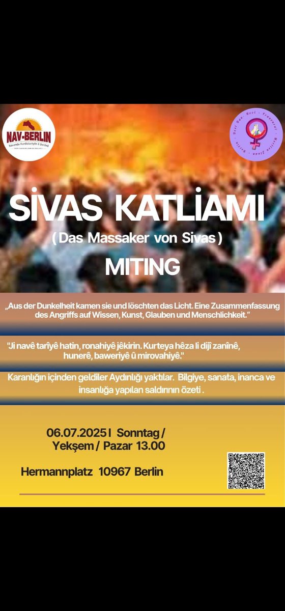SIVAS KATLIAMI
(Das Massaker von Sivas)
MITING