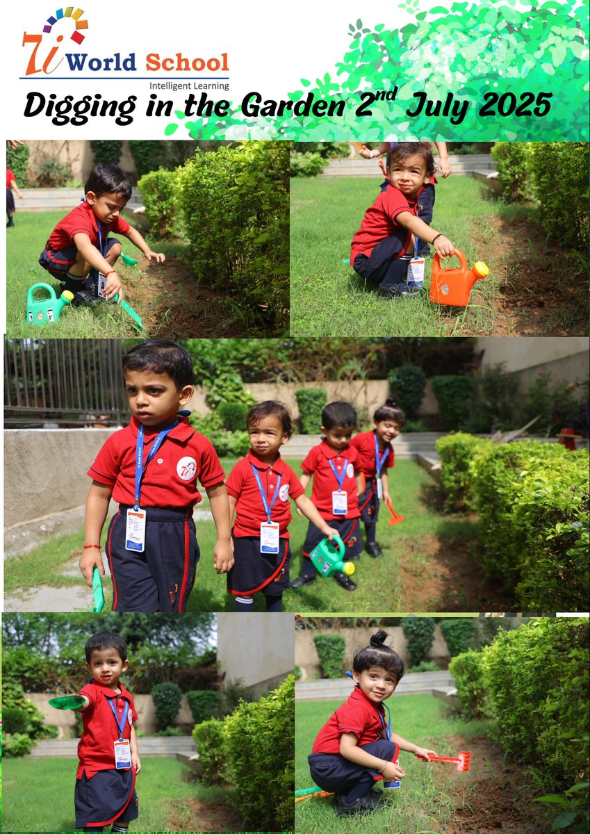 7iworldschool_g's tweet image. 🌱 Digging in the Garden 🌿
Our little ones had a fun-filled day exploring soil, digging with tiny tools, and discovering nature up close! A messy yet meaningful playgroup activity that brought learning to life. 
#7iWorldSchool
#DiggingInTheGarden #LittleExplorers #PlayGroupFun