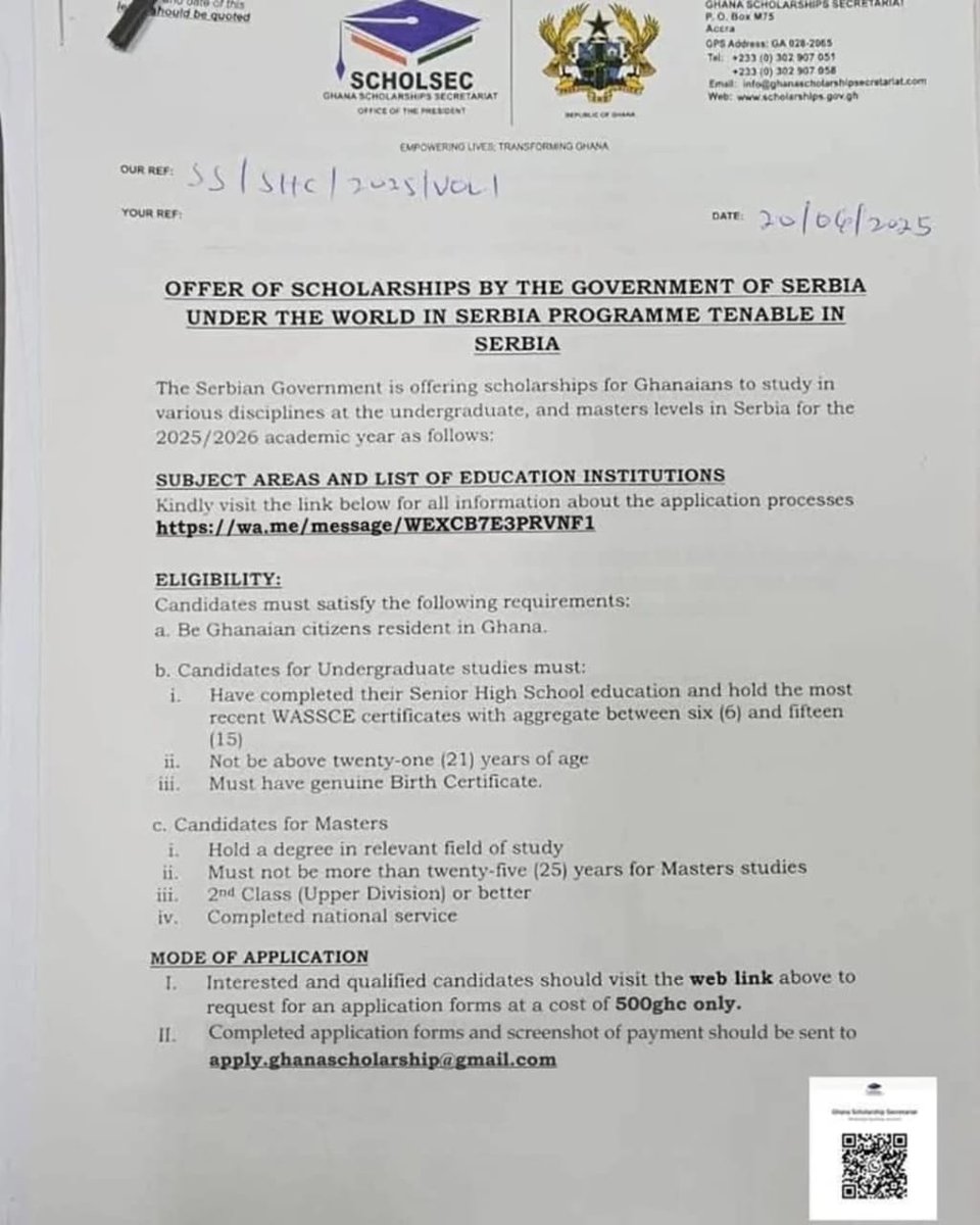 ghana_nplus's tweet photo. 📢NAP+ Ghana condemns the discriminatory HIV-negative requirement in the Serbia scholarship advert by the Ghana Scholarships Secretariat. Excluding PLHIV is a violation of rights and fuels stigma.We are disappointed and feel discriminated against #EndHIVStigma #EqualOpportunities https://t.co/eclubxZYqX