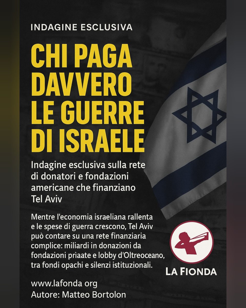 RivistaLaFionda's tweet image. I numerosi fronti aperti da Israele costano cari allo Stato ebraico, col declino della crescita economica e il moltiplicarsi delle spese di guerra. Ma Tel Aviv può contare su una rete di finanza complice per sostenersi. Scopri di che si tratta nell'articolo di @BortolonMatteo sul…
