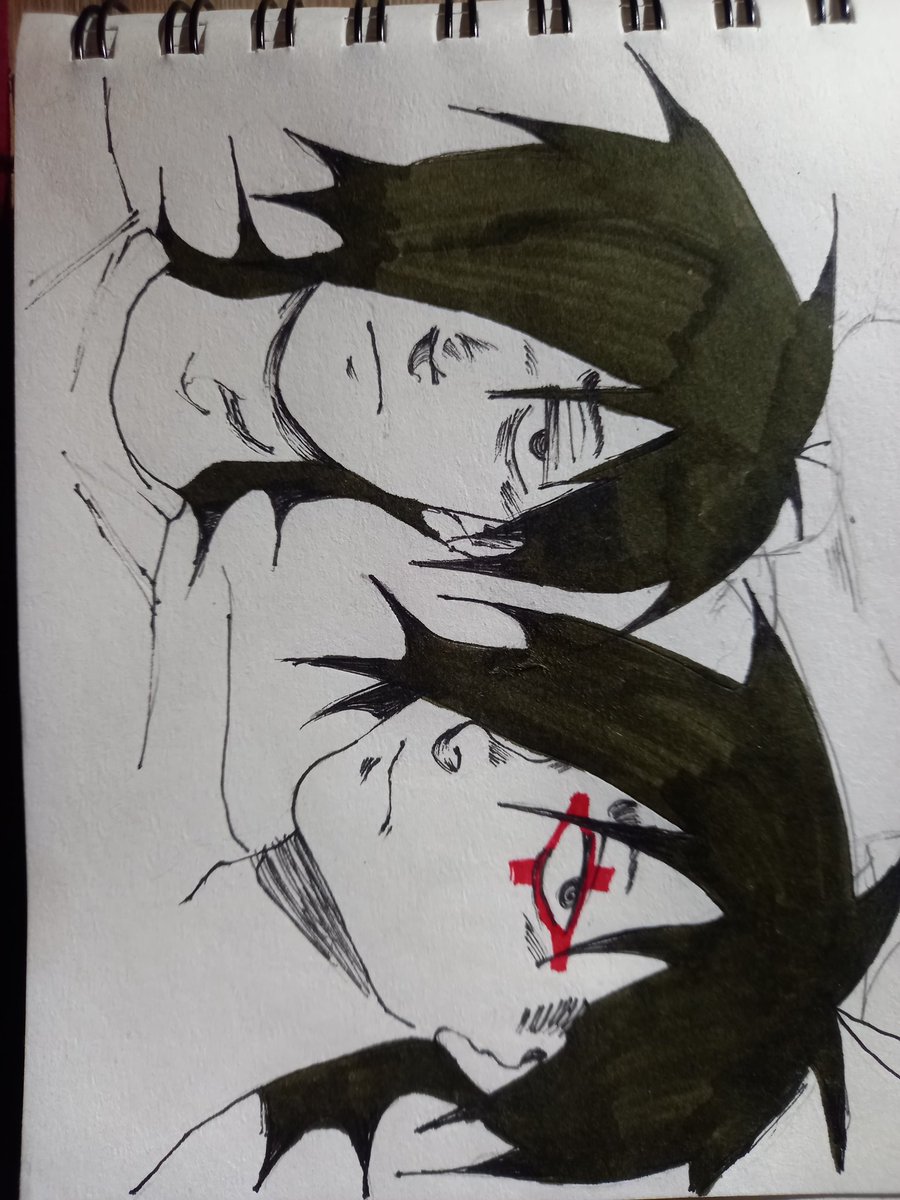 Scaramouchehell's tweet photo. Se supone que lo dibujé a él pero parece fanart de Ai (lo subió primero sin mi permiso #funar) https://t.co/jUqtGmP3hG