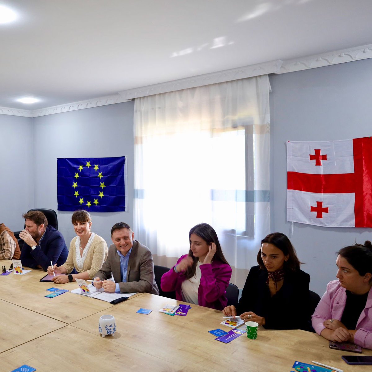 dtrebucq's tweet photo. Thrilled to meet inspiring young people at the Tsalka Development Centre 🇬🇪 , supported by @UNDPGeorgia’s LEAD project, and to join the opening of a new #EqualityCorner with @UNFPAGeorgia. 🙌
Local youth shared candid reflections on the barriers they face: early marriage, lack of career guidance, closed libraries, and the need for more creative and inclusive spaces to grow and connect.
These voices matter. Youth are are key actors of change today. Grateful to @UNDPGeorgia, @UNFPAGeorgia, and partners from @NorwayMFA and @Sida Sweden for investing in their potential.
#YouthVoices #LeaveNoOneBehind #YouthEmpowerment #SDGs