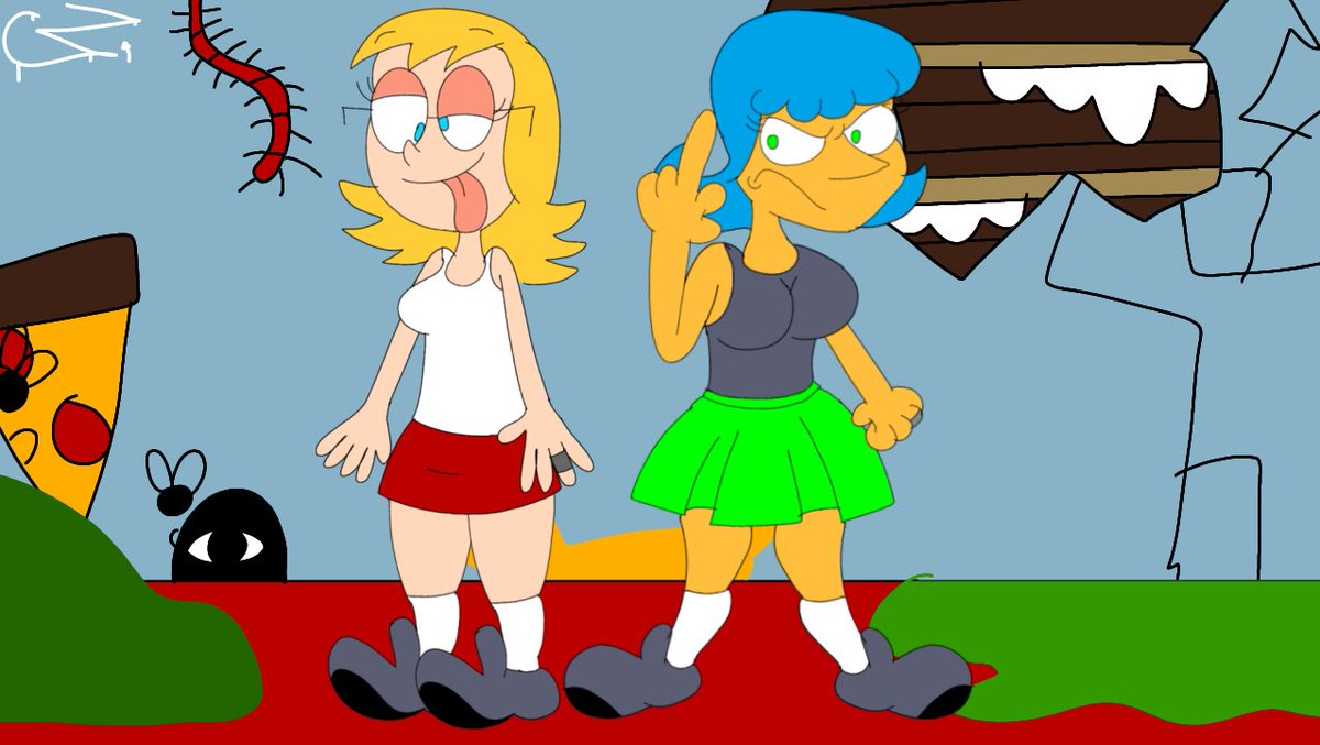 THE WACKY LESBIANS !!!!
friendly fire for <a href="/keithjohnstack/">KEITHSTACK.COM</a> 
#artfight2025 #artfight