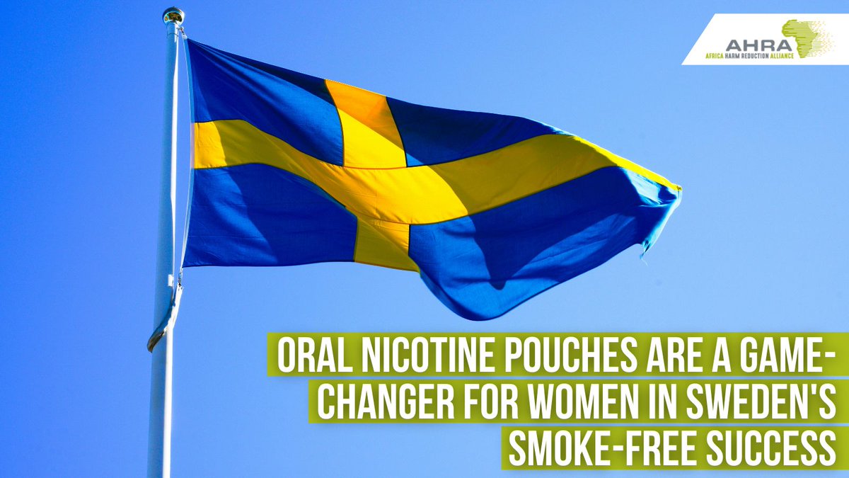 AfricaHRA's tweet image. Ground-breaking new research shows that oral nicotine pouches are the breakthrough innovation helping to accelerate Sweden’s journey towards becoming the world’s first ‘smoke-free’ nation – and have finally put women at the heart of this transformation.
ahra.info/sweden-smoke-f…