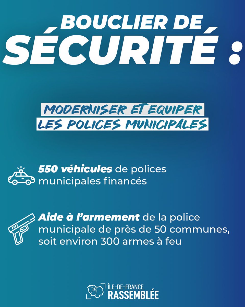 ➡️ Moderniser et équiper les polices municipales en grande couronne :