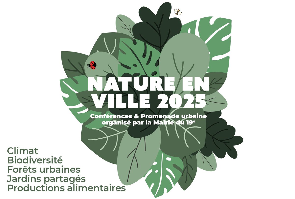 Paris19e's tweet image. 🚫ANNULATION
La conférence “Des forêts urbaines à Paris” prévue aujourd’hui, mercredi 2 juillet, dans le cadre du programme “Nature en ville” est annulée.
Retrouvez tout le programme : urls.fr/shQoeA