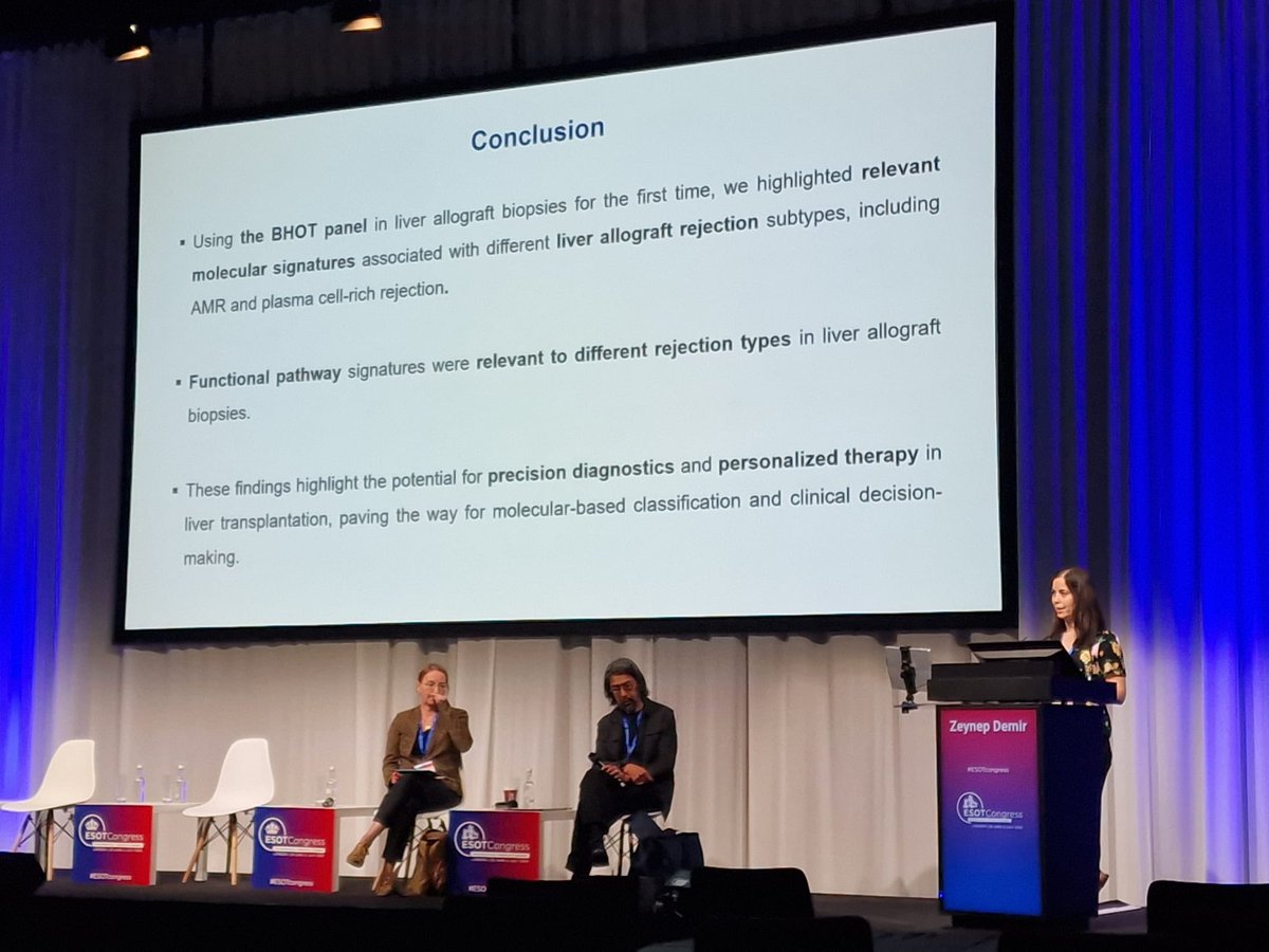 SFT Transplantation (@sftfrancophone) on Twitter photo Molecular signatures of réjection in liver transplant biopsies using the Banff human organ transplant consensus gène panel by <a href="/zpdemir2/">Zeynep Demir</a> Zeynep Demir <a href="/ParisTxGroup/">Paris Transplant Group</a> <a href="/ESOTtransplant/">ESOTtransplant</a> #esotcongress 2025 London Molecular signatures of réjection in liver transplant biopsies using the Banff human organ transplant consensus gène panel by <a href="/zpdemir2/">Zeynep Demir</a> Zeynep Demir <a href="/ParisTxGroup/">Paris Transplant Group</a> <a href="/ESOTtransplant/">ESOTtransplant</a> #esotcongress 2025 London