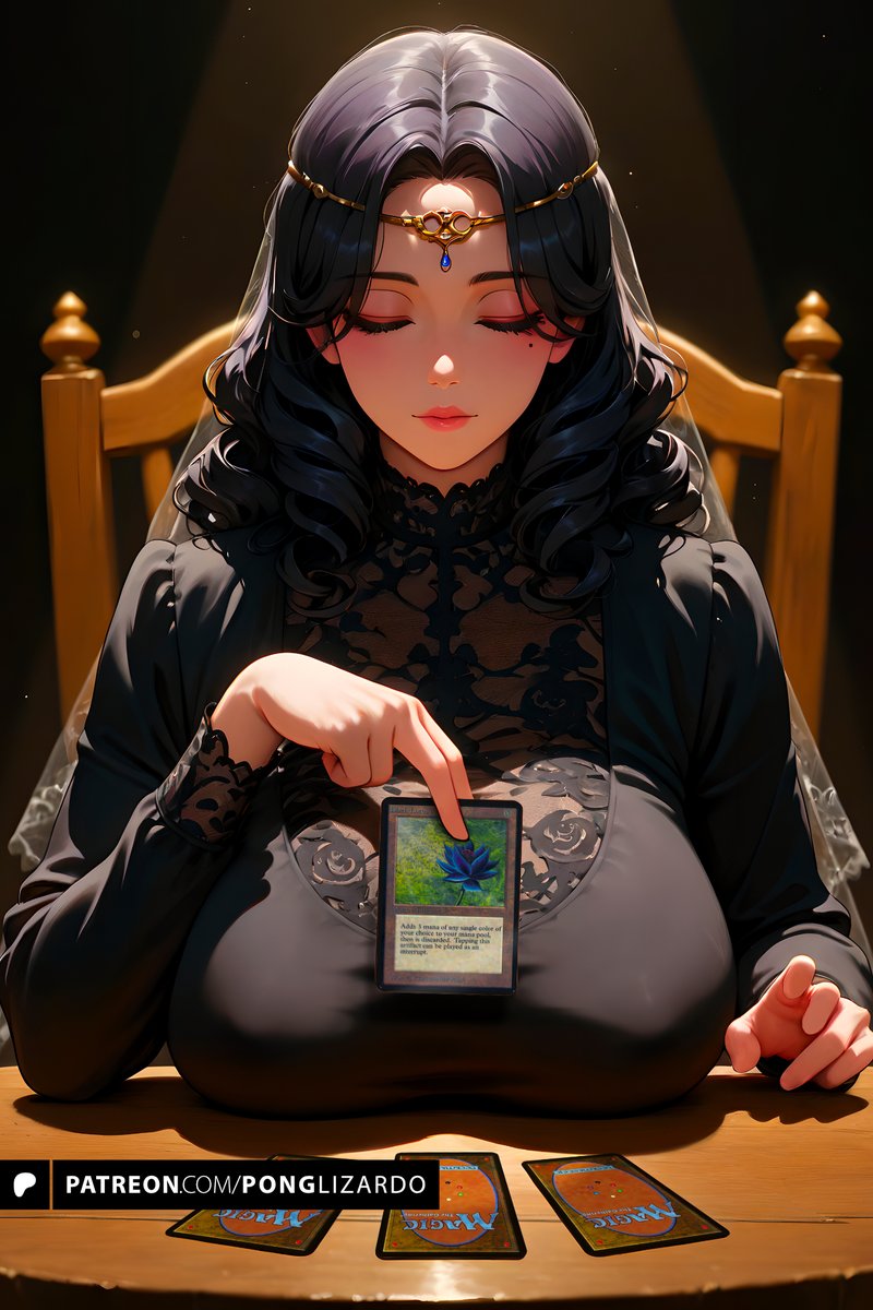 Let's see who's OG. Tell me what she's holding without naming the card.
