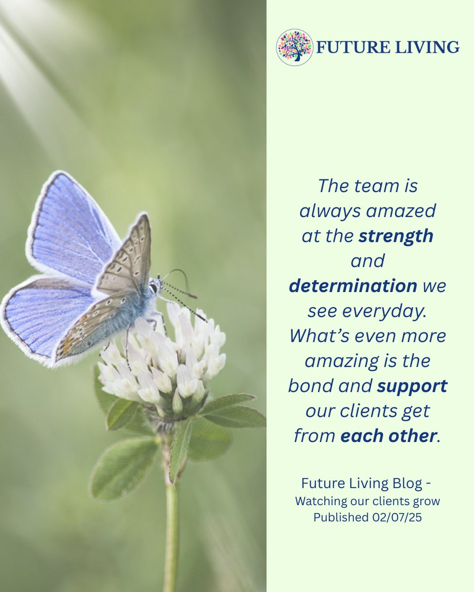 Our latest blog is now available. We wanted to share the amazing transformational journeys we see from the clients we support at Future Living Hertford.
Find out more now by reading our blog:

futurelivinghertford.co.uk/watching-our-c…

#FutureLivingHertford
