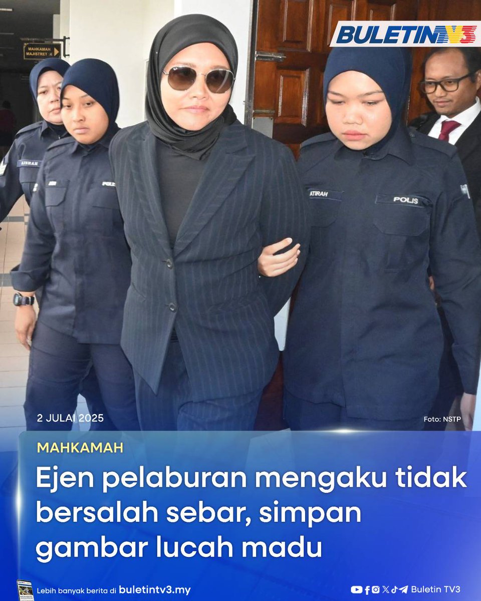 BuletinTV3's tweet photo. MAHKAMAH | Ejen pelaburan mengaku tidak bersalah atas tiga pertuduhan termasuk menyebar dan menyimpan gambar lucah seorang guru yang juga madunya, pada Mac lalu.
#BuletinTV3 #sebar #gambarlucah #madu https://t.co/oHE2lPnPWA