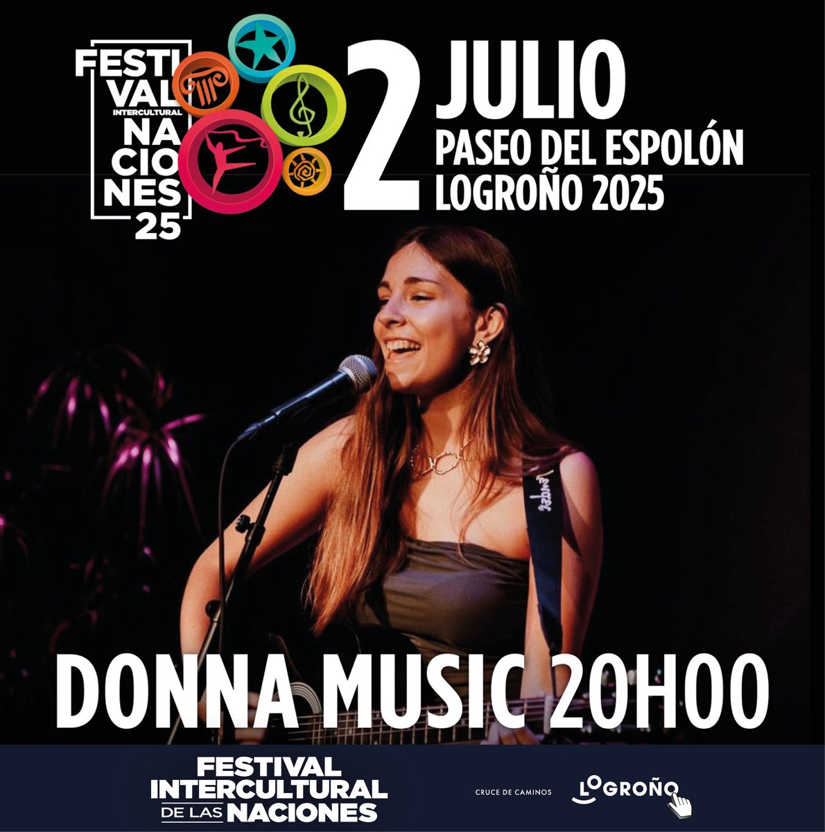 ¡Qué ganas de que lleguen las 20h para poder escuchar a Donna Music!
Además, no dejéis de visitar nuestros stands de artesanía y gastronomía que nos permiten viajar por el mundo entero sin salir de Logroño. 

📷 festivaldelasnaciones.es/programa-logro…
📷 info@festival-naciones.es!
¡Te esperamos!