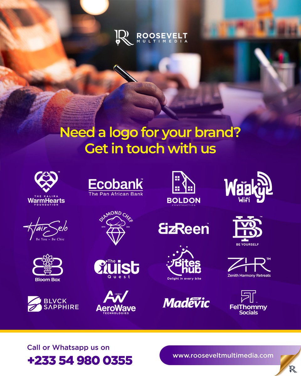Your logo is more than just a graphic it’s the face of your brand, your first impression, your silent ambassador.

From startups to established brands, Roosevelt Multimedia has helped countless businesses craft memorable logos that reflect their identity and purpose.