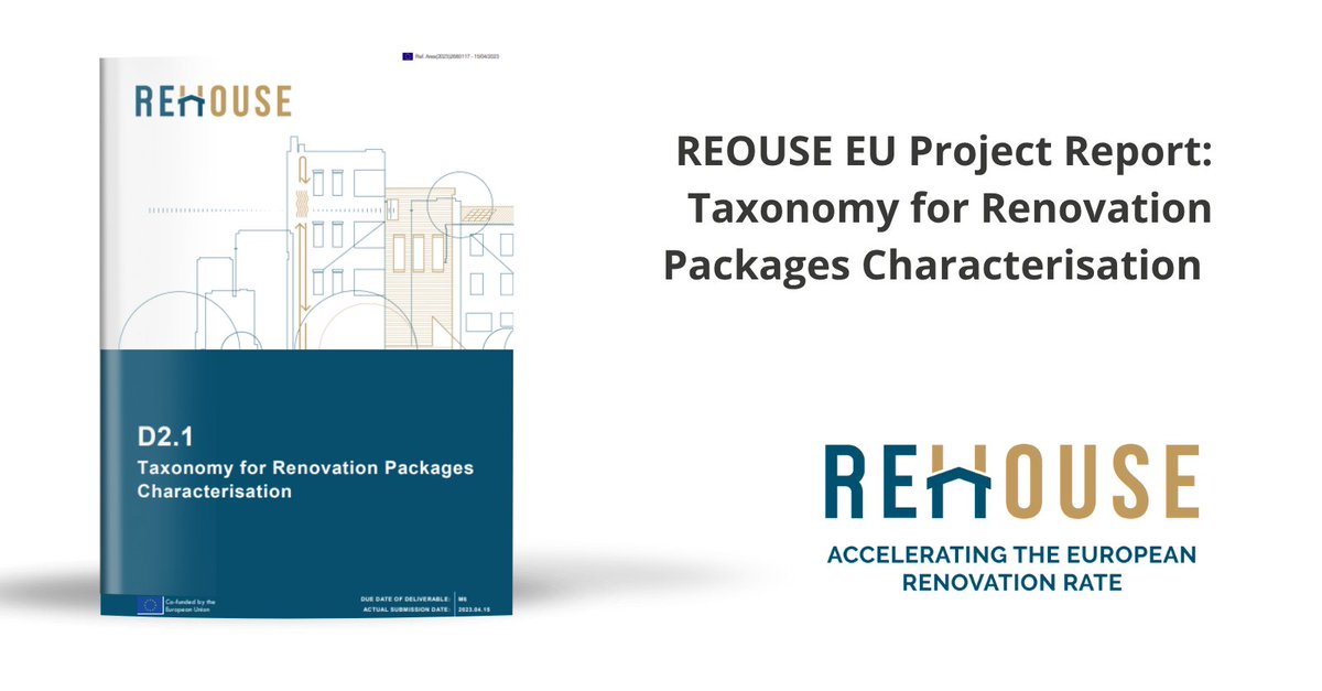 New report from <a href="/REHOUSE_Project/">REHOUSE_EU</a>  🏡📊

A flexible data model &amp; taxonomy for 8 Renovation Packages—supporting digitisation, standardisation &amp; reuse across the EU.

🔗 Report: lnkd.in/etbAw2qR

✒️ Lead Authors: Susana Gutiérrez | Sonia Álvarez | <a href="/CARTIFCT/">CARTIF</a> 

#REHOUSE #Report