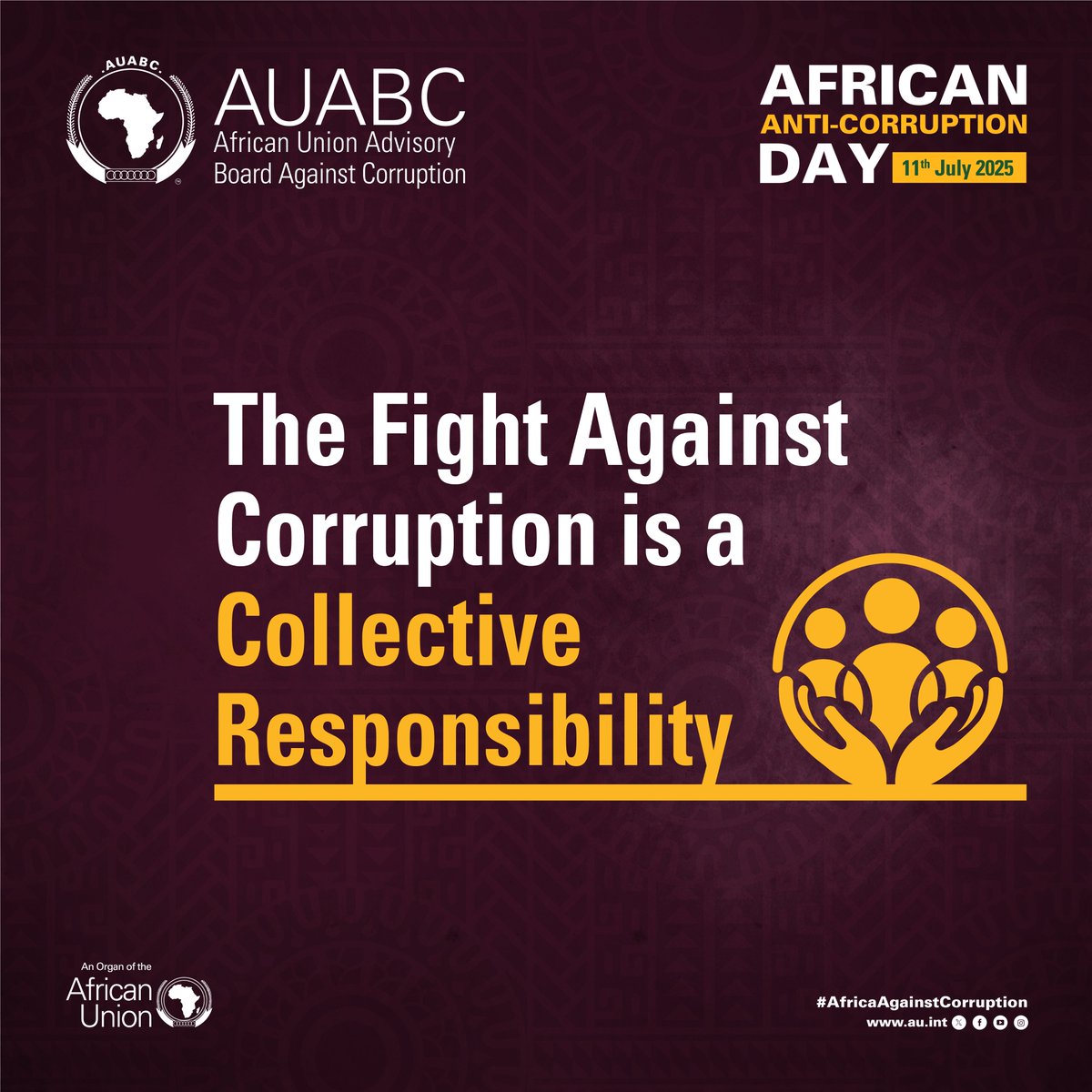 Silence fuels corruption. Speak      out and join the continent-wide commemorations on July 11th. Together, we      can defend dignity.

#AfricaAgainstCorruption

For more information, visit bit.ly/4kB8uKt