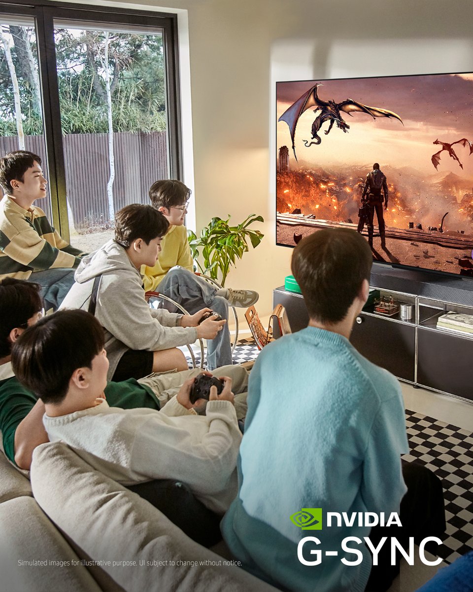 SamsungTV's tweet image. T1 team's incredible performance comes from their agility and quick reflexes. Now enjoy your game on the G-Sync compatible Samsung OLED S95F.
#TogetherAs1 #T1 #Gsync #Gaming #OLED #OLEDTV #SamsungTV #Samsung