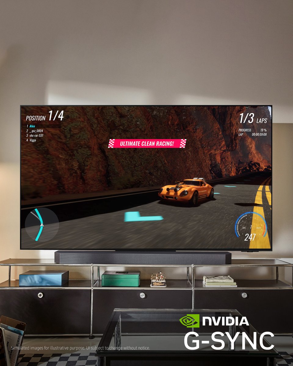 SamsungTV's tweet image. T1 team's incredible performance comes from their agility and quick reflexes. Now enjoy your game on the G-Sync compatible Samsung OLED S95F.
#TogetherAs1 #T1 #Gsync #Gaming #OLED #OLEDTV #SamsungTV #Samsung