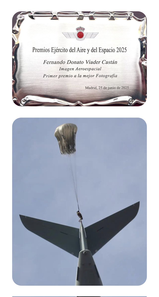 FOTOgrAAMA (@fotograama) on Twitter photo Premios <a href="/EjercitoAire/">Ejército del Aire y del Espacio</a> 2025
Dos de nuestros socios <a href="/AmigosMuseoAire/">Asociacion Amigos del Museo del Aire</a> fueron galardonados
👉Fotografía Interés Humano
"Abierto hasta el Amanecer"
📷 Andrés Magai <a href="/PhotoMagai/">Andrés Magai - PhotoMagai</a>
👉Mejor Fotografía
"Volando Juntos"
📷 Fernando Viader.
ENHORABUENA #FOTOgrAMEROS Premios <a href="/EjercitoAire/">Ejército del Aire y del Espacio</a> 2025
Dos de nuestros socios <a href="/AmigosMuseoAire/">Asociacion Amigos del Museo del Aire</a> fueron galardonados
👉Fotografía Interés Humano
"Abierto hasta el Amanecer"
📷 Andrés Magai <a href="/PhotoMagai/">Andrés Magai - PhotoMagai</a>
👉Mejor Fotografía
"Volando Juntos"
📷 Fernando Viader.
ENHORABUENA #FOTOgrAMEROS
